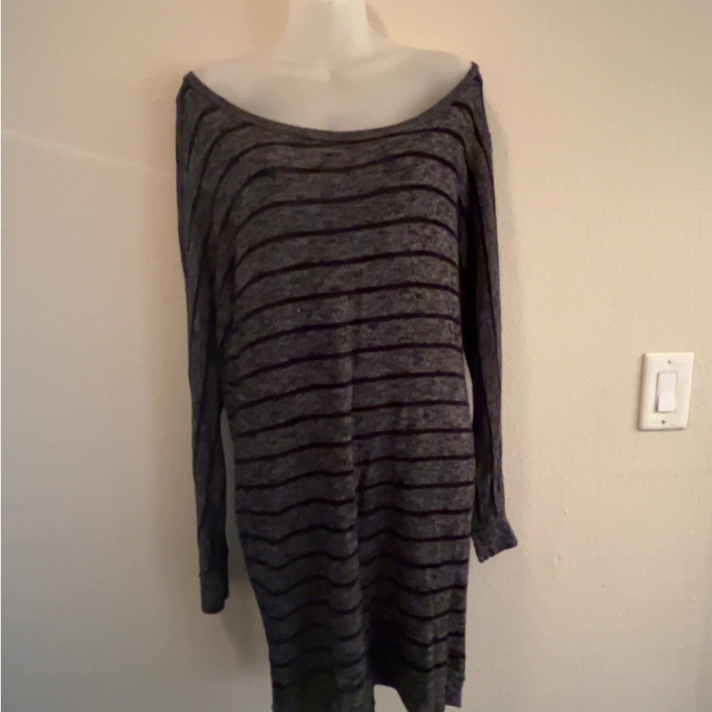 M Sparkle And Fade Basic Stripe Dress